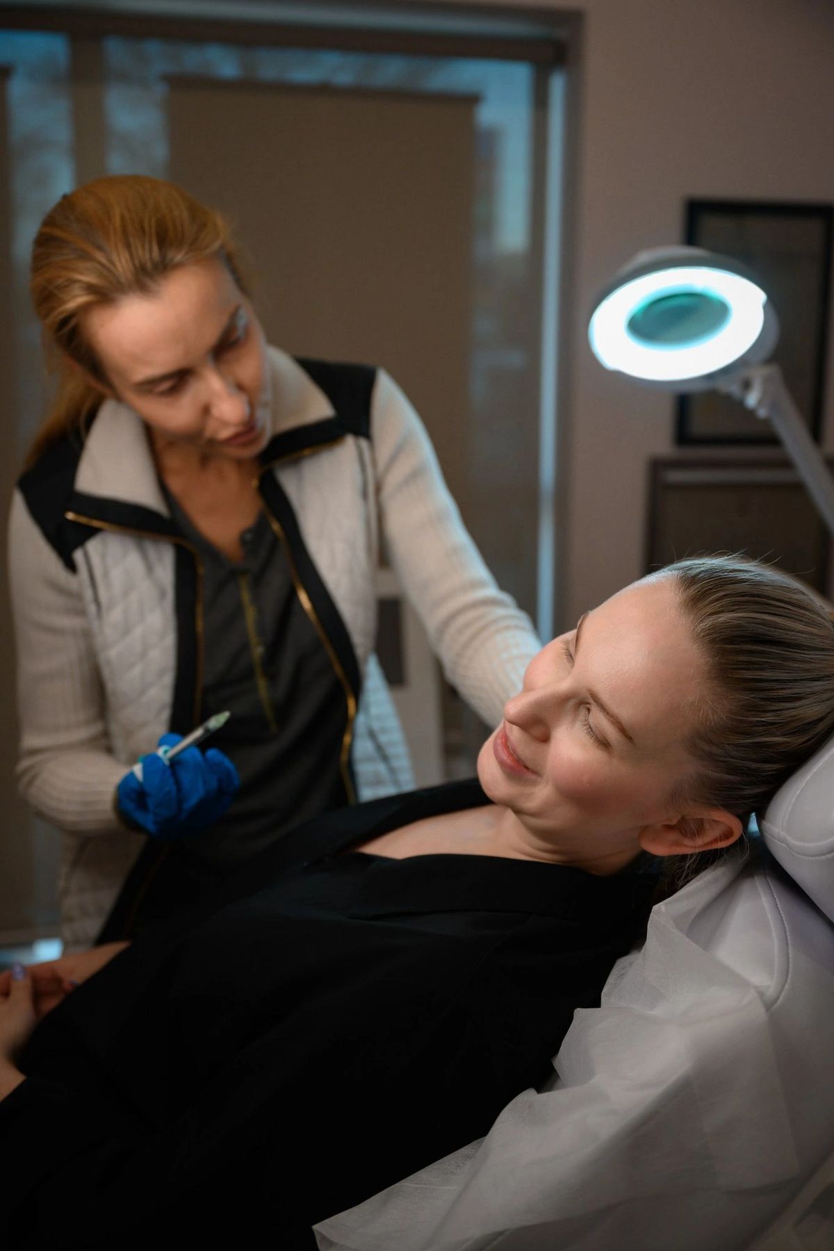 Dr. Fefelova with a patient
